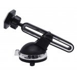 Wholesale Premium Magnetic Long Windshield and Dashboard Car Mount Holder for Phone KI-030 (Black-Silver)